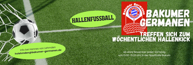 BG erhalten Hallenzeiten in der Sporthalle Bakum